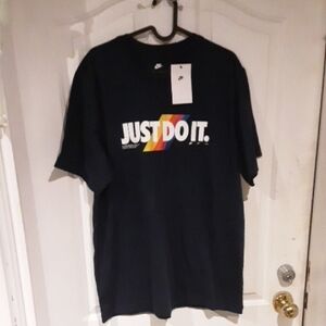 NWT Nike Men's Black Just Do It T-Shirt Size L